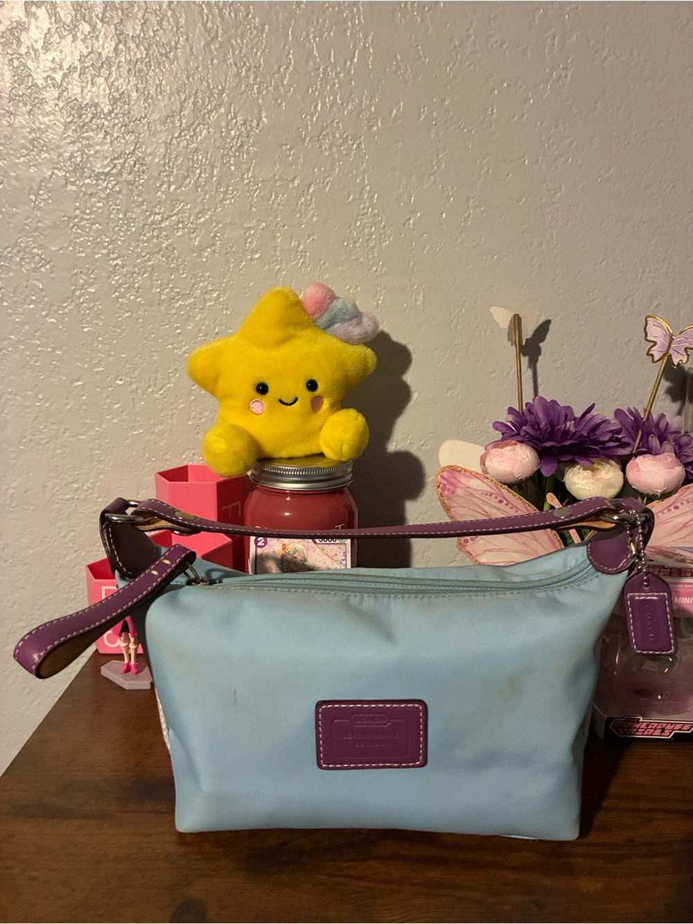 Coach Women’s Small Handbag Blue/Purple